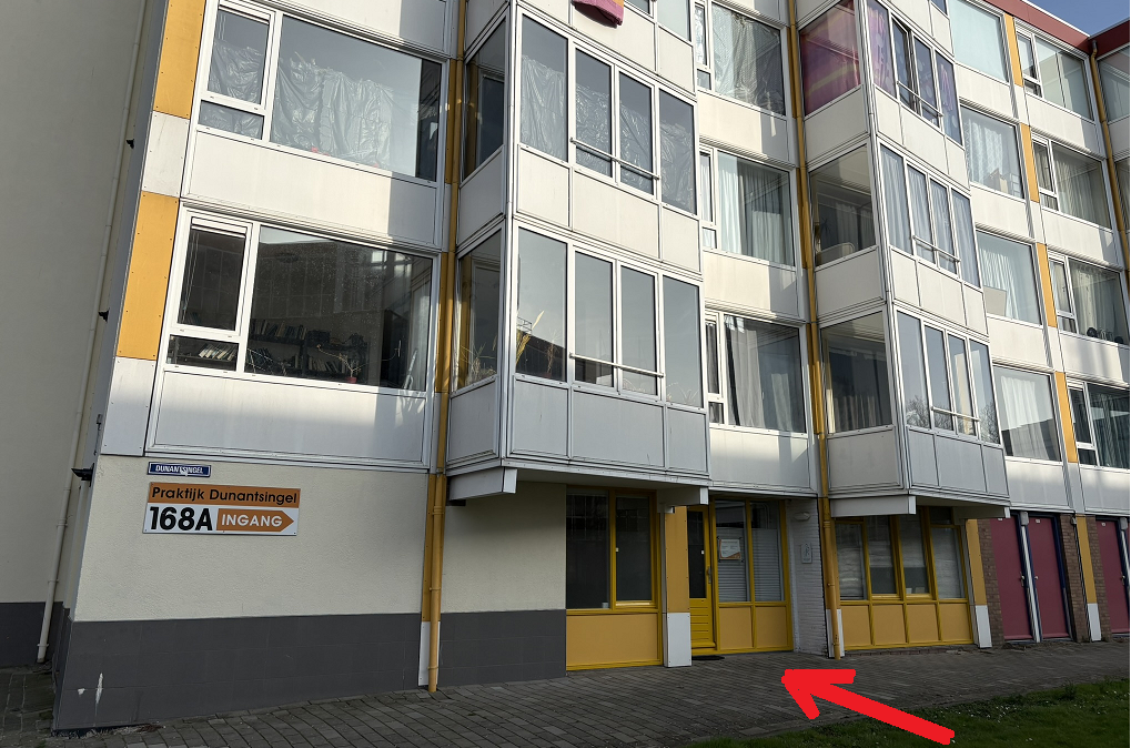 ingang diëtistenpraktijk Fabienne