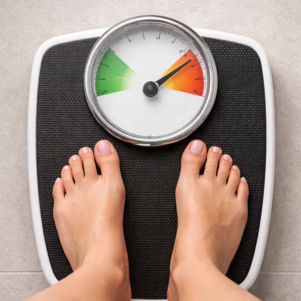 voeten op een weegschaal 8